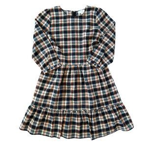 Loft Plaid Dress Size 4 3/4 sleeve length